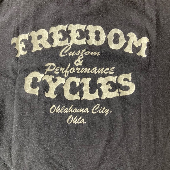 1980's 3D Harley and Good Whiskey T-shirt - Picture 5 of 5